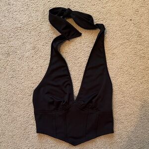 Black Halter Top